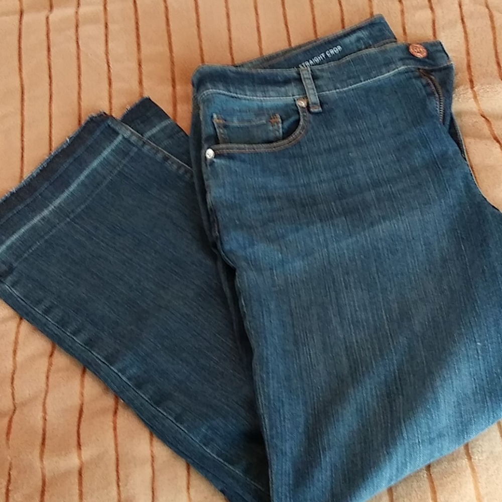 Loft Straight Crop Jeans